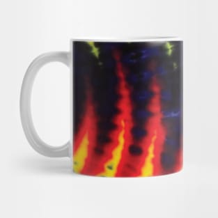 Wig Wag Navy Black Red Yellow Tie Dye Mug